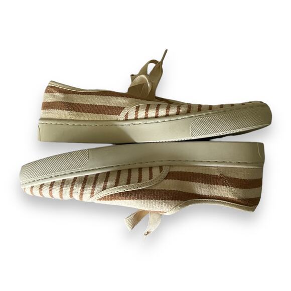 Saludos Marin striped lace up sneaker NEW - Picture 4 of 7